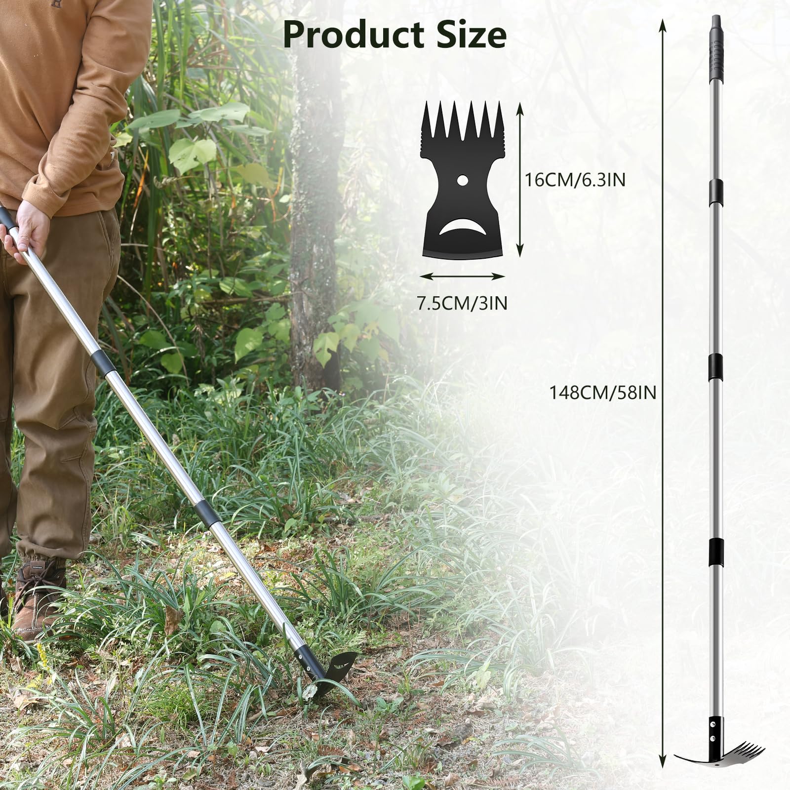 Mitclear tool with 1-year warranty for reliable garden use