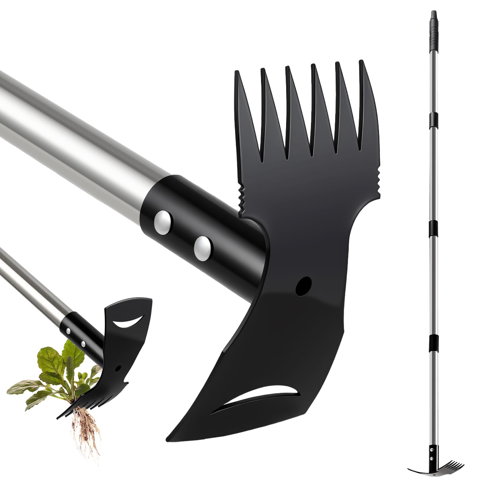 Mitclear weed puller with long handle for back-friendly weeding