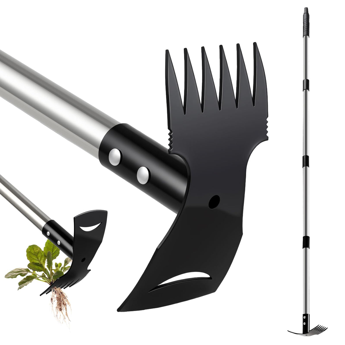 Mitclear weed puller with long handle for back-friendly weeding