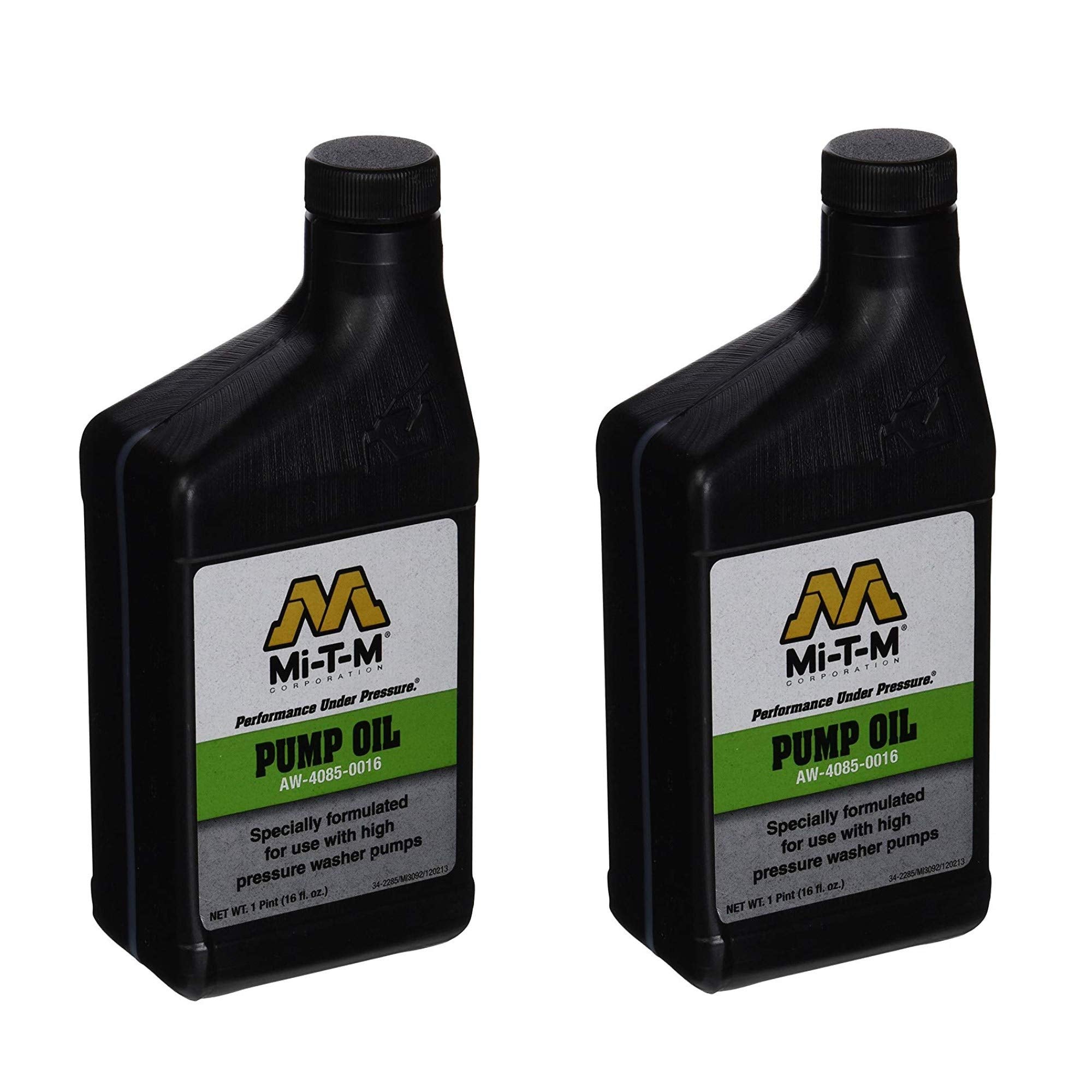 Mi-T-M AW-4085-0016 pump oil 2-pack boosts pump longevity and performance.