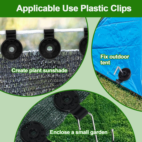 Mity Rain bird netting use clip secures anti-bird netting around planting beds