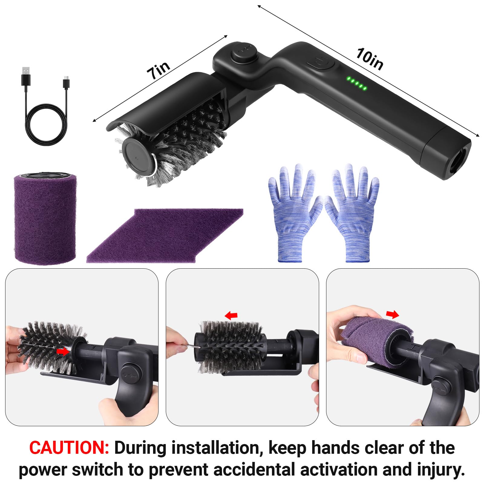 Mity rain cleaner works on gas, ceramic, cast iron, and stainless grills