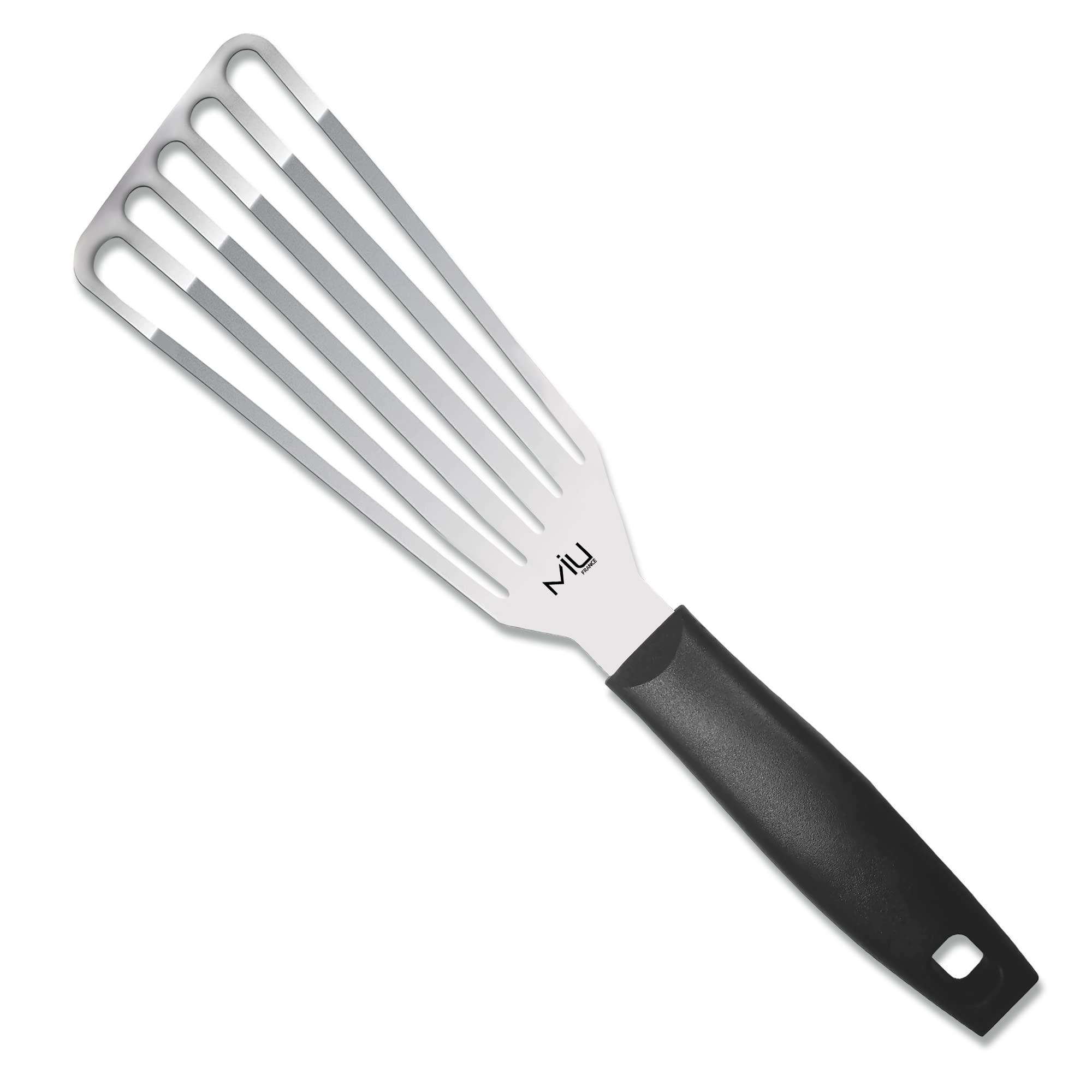 MIU France fish spatula with slotted steel head for drainage during flipping