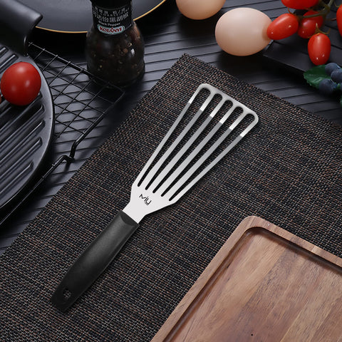MIU France spatula with soft grip handle for comfortable grilling control