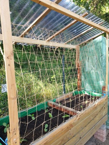 Miuezuth jute netting garden use for cucumbers beans peas and flowers