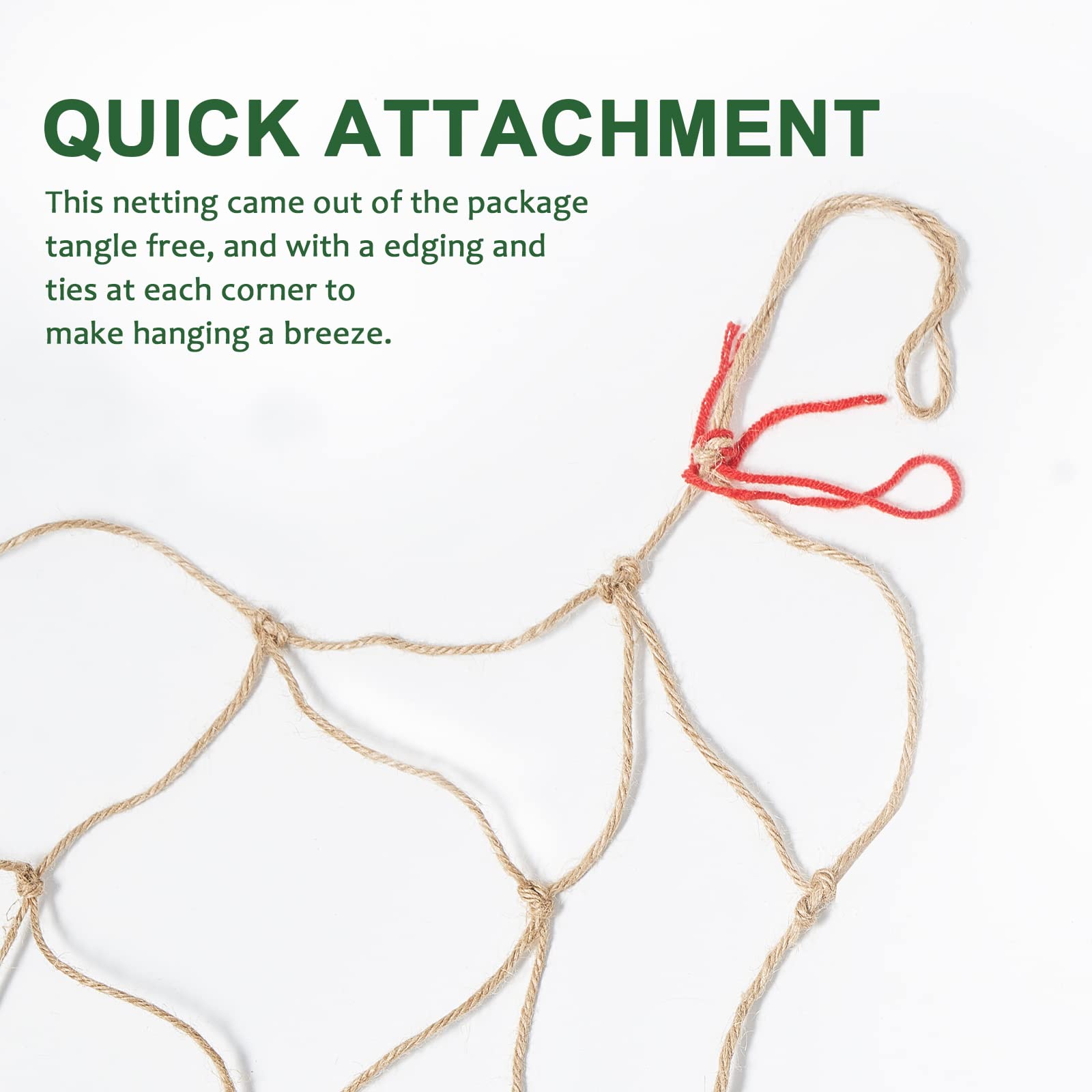 Miuezuth jute netting natural ephedra material offers strength without dyes