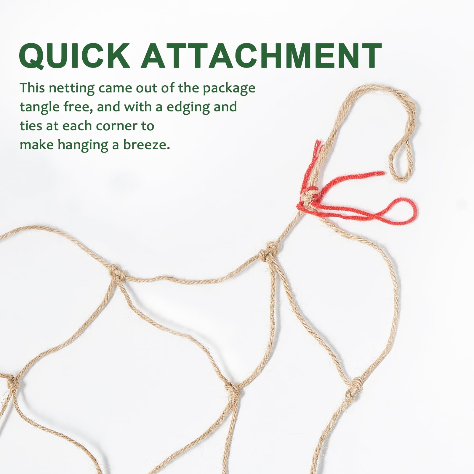 Miuezuth Jute Netting uses natural ephedra weave for a durable, eco-friendly frame.