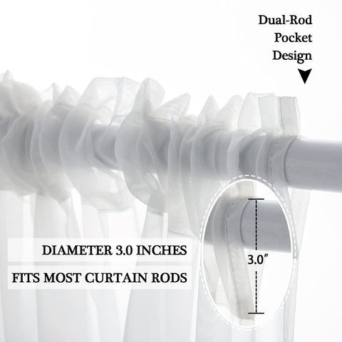 MIULEE 54x84 curtain blocks distant views while keeping air flow for comfort.
