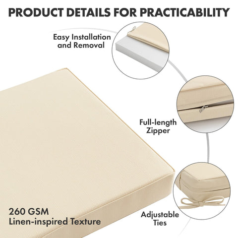MIULEE back cushion 20x21 supports comfortable dining lounge sessions.