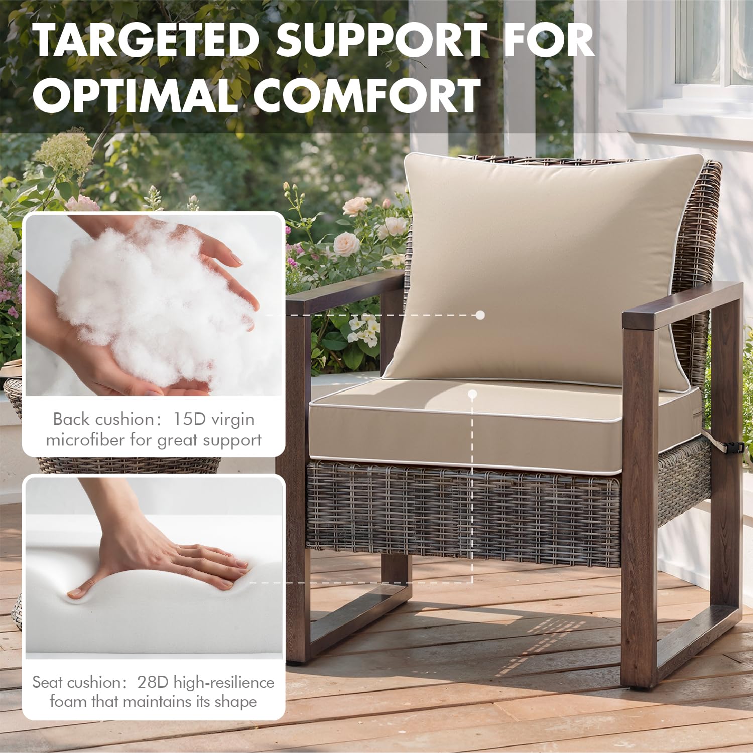 MIULEE beige fade-resistant fabric resists sunlight for years of color