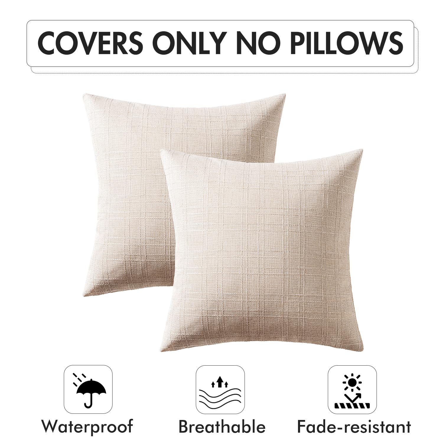 MIULEE easy-care pillow cover is machine washable for upkeep.