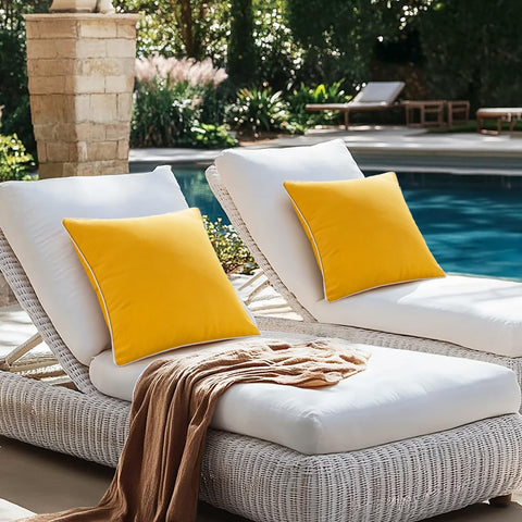 MIULEE 2-pack pillow covers; easy care and machine washable.