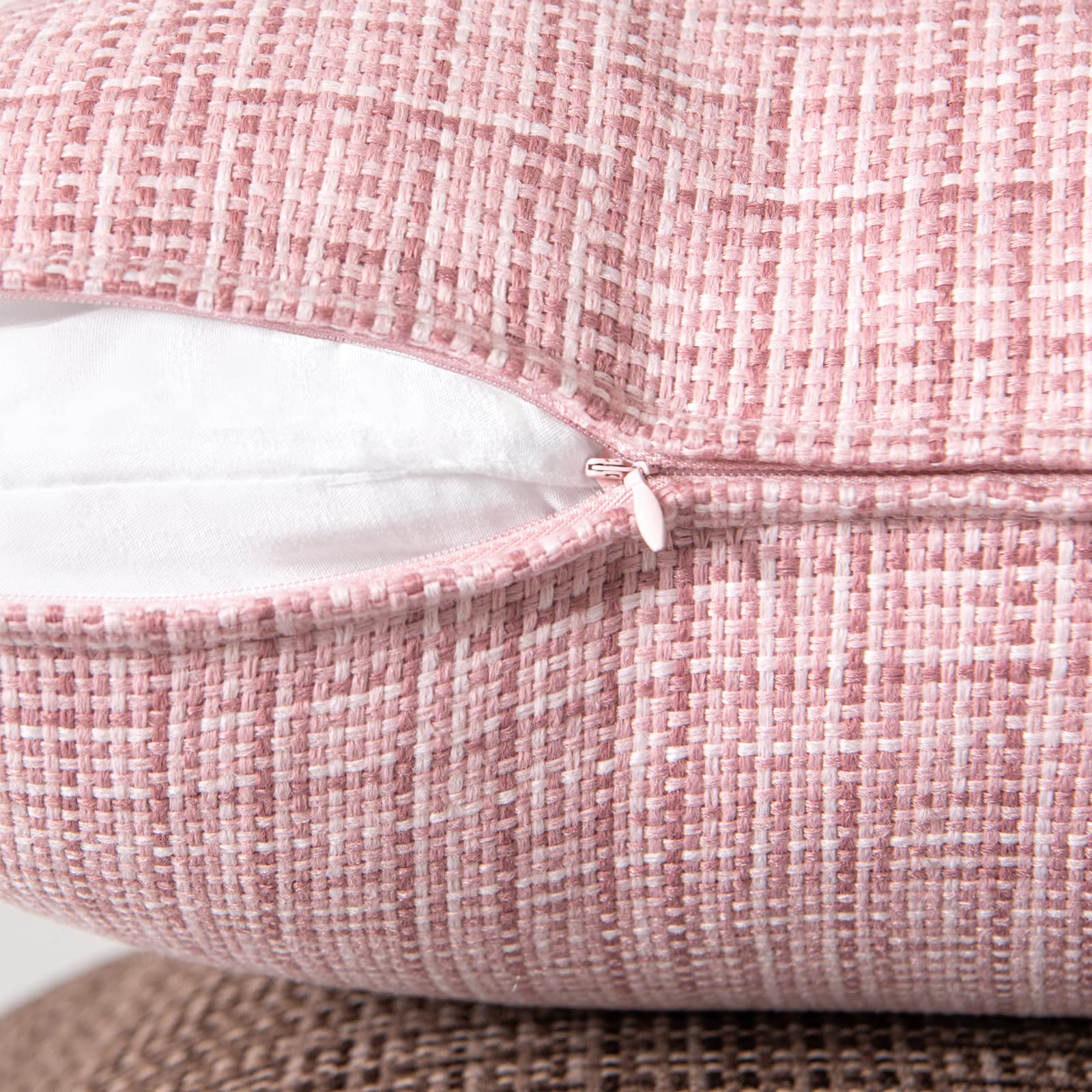 MIULEE farmhouse style pillow cover suitable for patio and living spaces