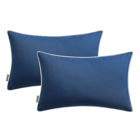 MIULEE farmhouse-style navy cushion covers elevate any living space