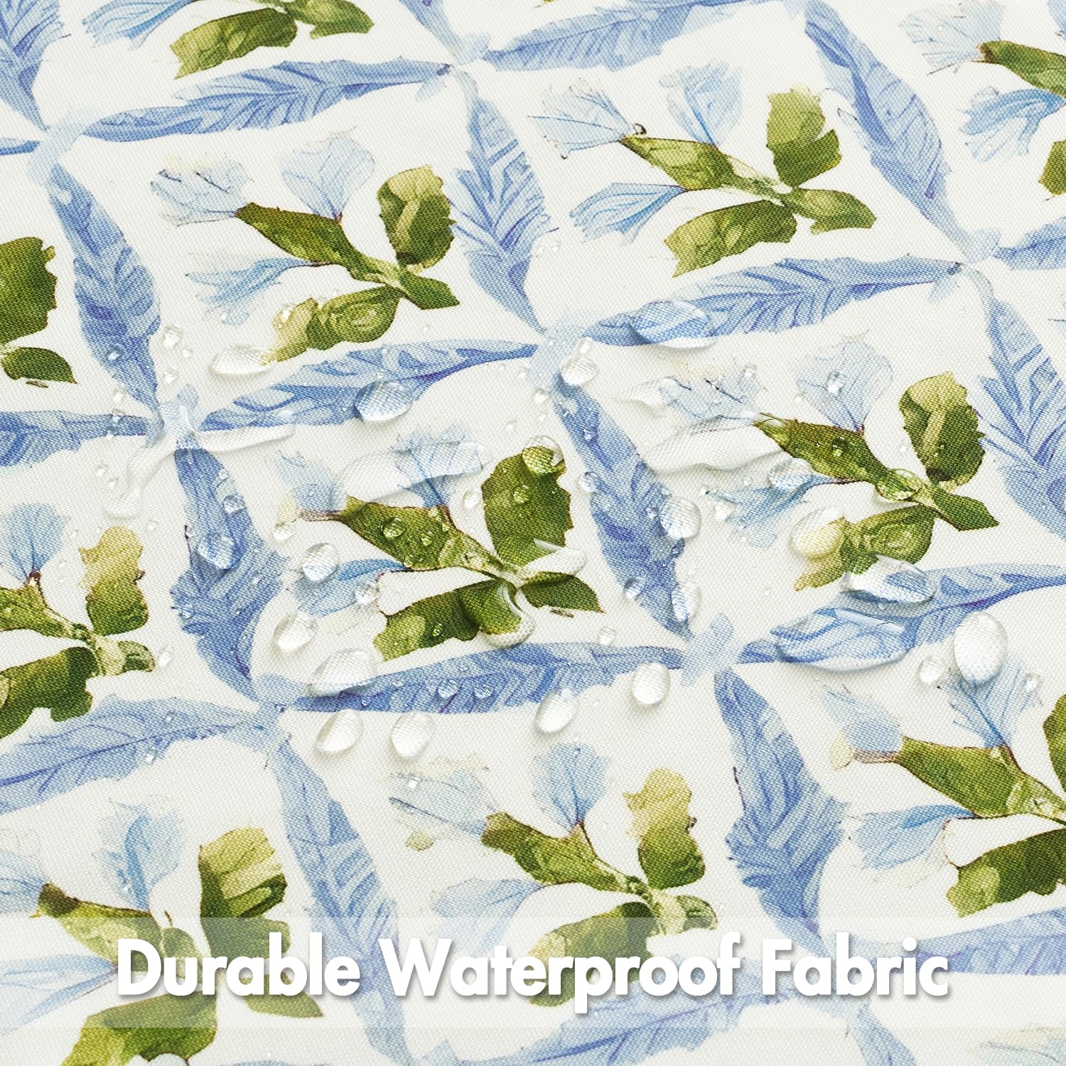 MIULEE pillow cover waterproof texture helps keep cushions dry during light showers.