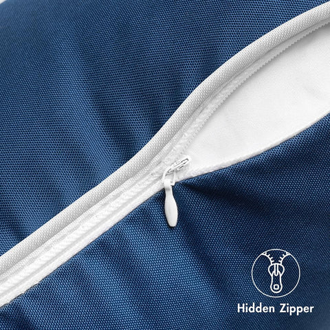 MIULEE hidden zipper pillow cover with smooth, easy insert