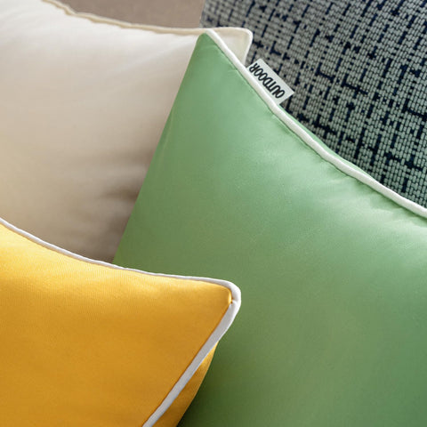MIULEE yellow pillow cover; versatile indoor and outdoor decor options.