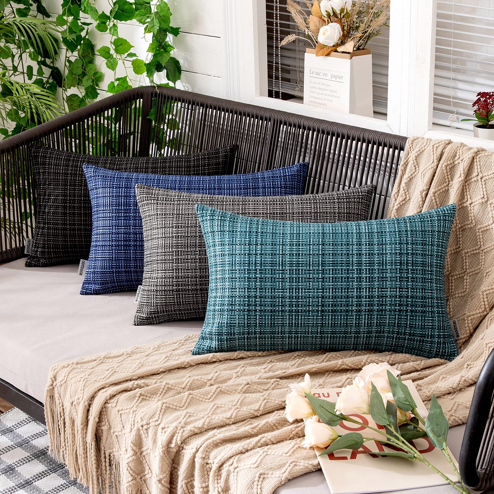 MIULEE indoor-outdoor decor ready for couch, sofa, or balcony styling