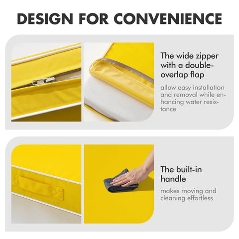 MIULEE inner TPU layer blocks water to keep cushions dry.