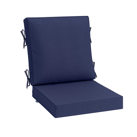 MIULEE navy outdoor dining cushion seat 20x20 for comfortable patio seating