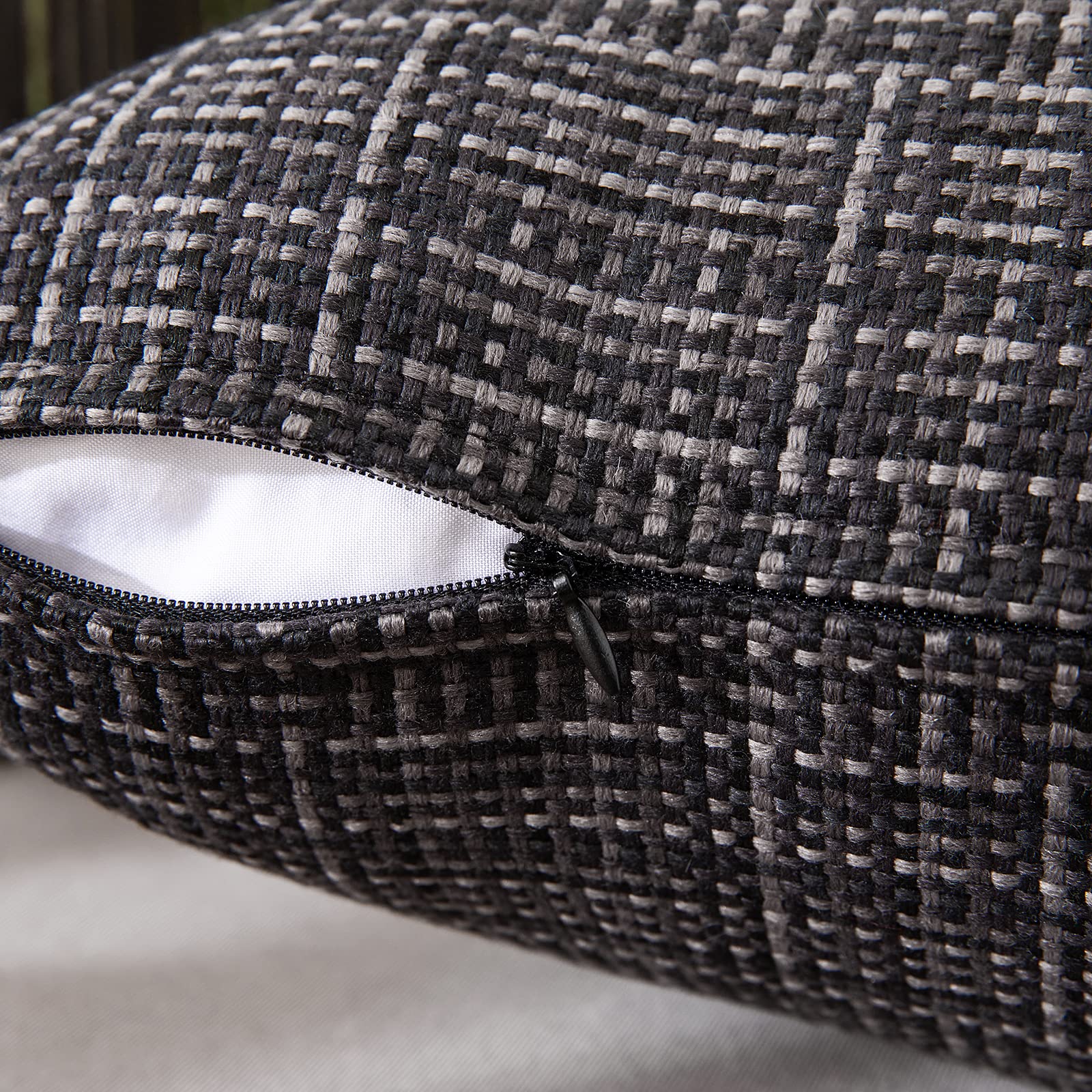 MIULEE outdoor pillow cover displayed on patio for versatile outdoor use