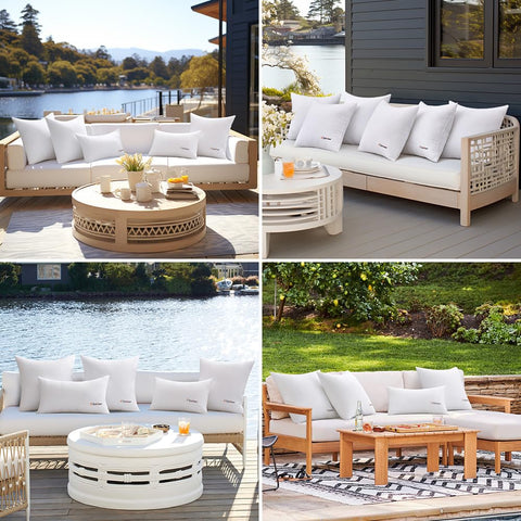 MIULEE durable cushions suited for balcony, patio, and poolside setups