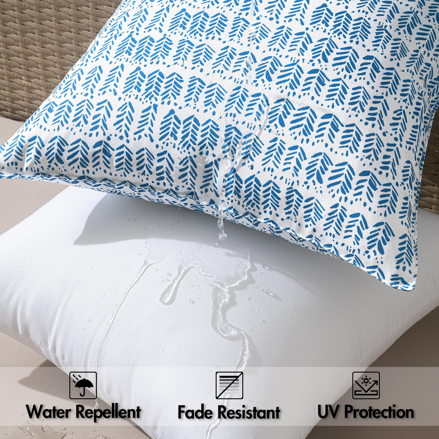 MIULEE waterproof canvas covers protect outdoor cushions from weather.