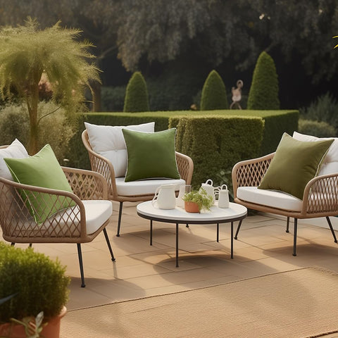 MIULEE water-resistant cushion cover resists dust and splashes for outdoor use.