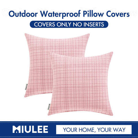 MIULEE pack of 2 18x18 covers for sofas and tents