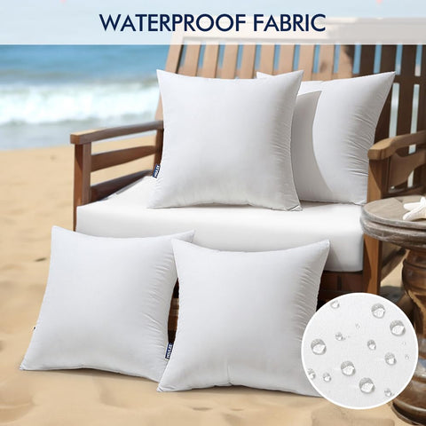 MIULEE outdoor decor inserts add lumbar support to garden seating.