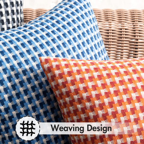 MIULEE orange outdoor pillow cover brings sunny, summer vibes to patios.