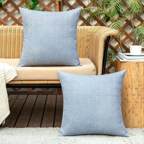 MIULEE PU-coated pillow cover resists splashes and light rain.