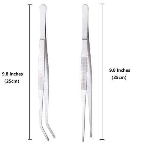 MIUPOO long-handle curved tweezers provide controlled handling in tight spaces