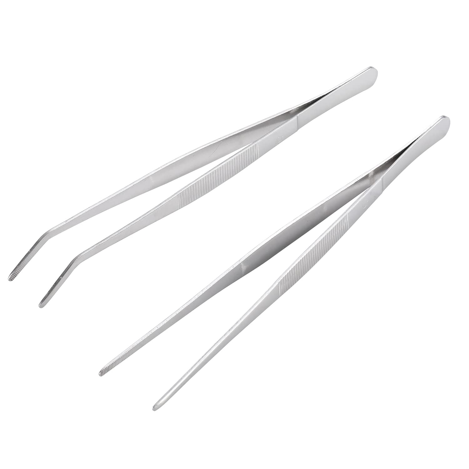 MIUPOO long-handle straight tweezers offer precise grip for delicate crafts