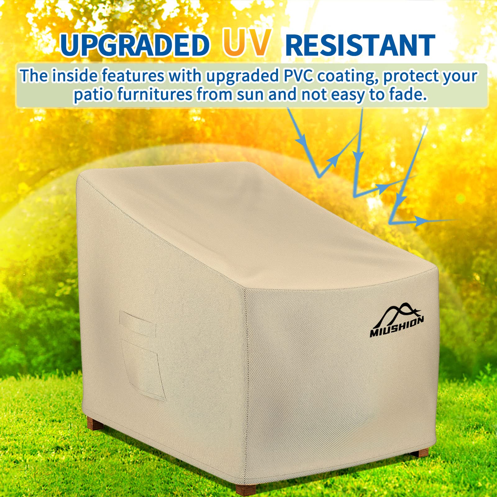 Miushion 2-pack cover highlights sturdy stitching for long-lasting protection.