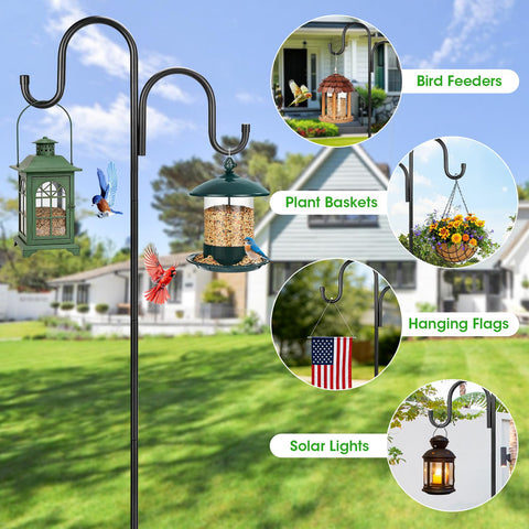 MIUVIBENI hanging lantern display adds soft ambient light to patios and porches.