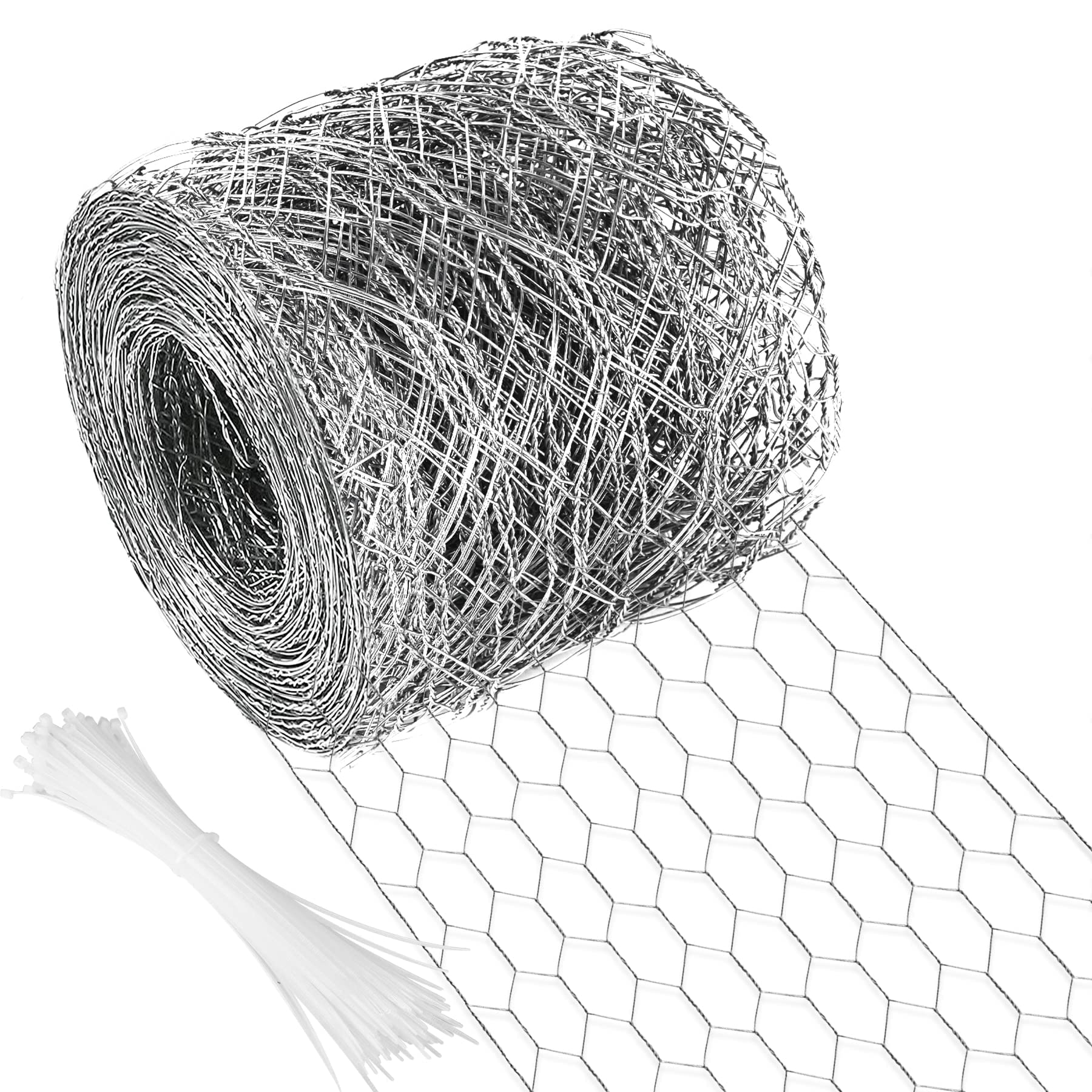 Miuwauer chicken wire 4in hexagonal mesh roll for durable garden fencing.
