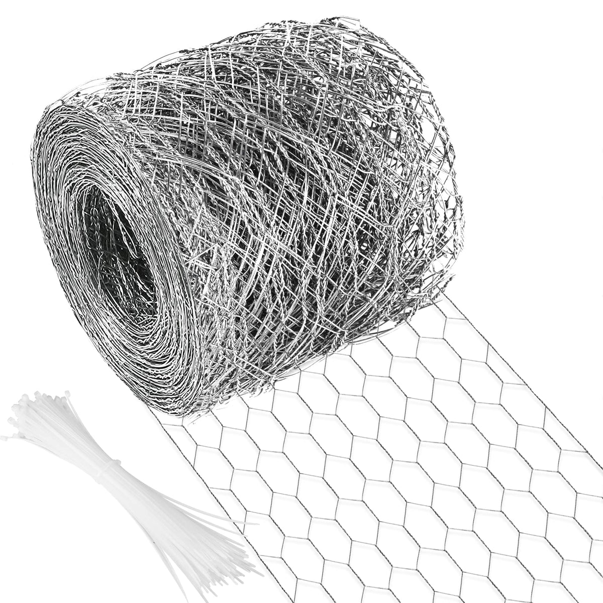 Miuwauer chicken wire 4in hexagonal mesh roll for durable garden fencing.