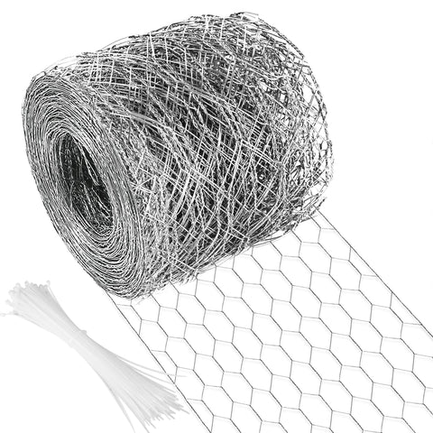 Miuwauer chicken wire 4in hexagonal mesh roll for durable garden fencing.