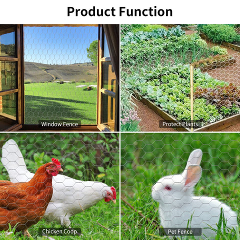 Miuwauer chicken wire easily cut and shaped for custom fences.