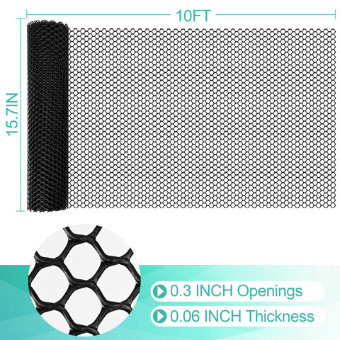 Miuwauer hexagonal mesh opening 0.3in close-up for durable containment.