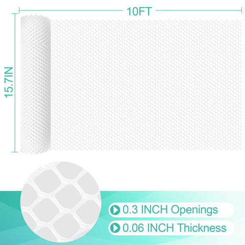 Miuwauer chicken wire netting with 0.3 inch opening for versatile protection.