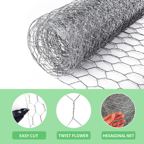 Miuwauer chicken wire roll ready for easy shaping and DIY fences.
