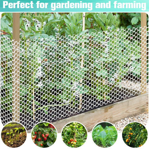 Miuwauer durable PE plastic net resists weather and fading.
