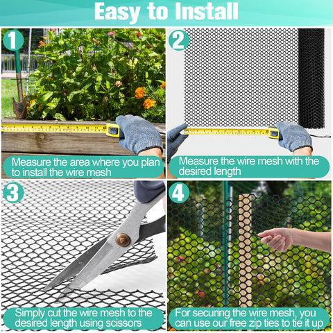 Miuwauer plastic netting with smooth edges reduces injury risk.