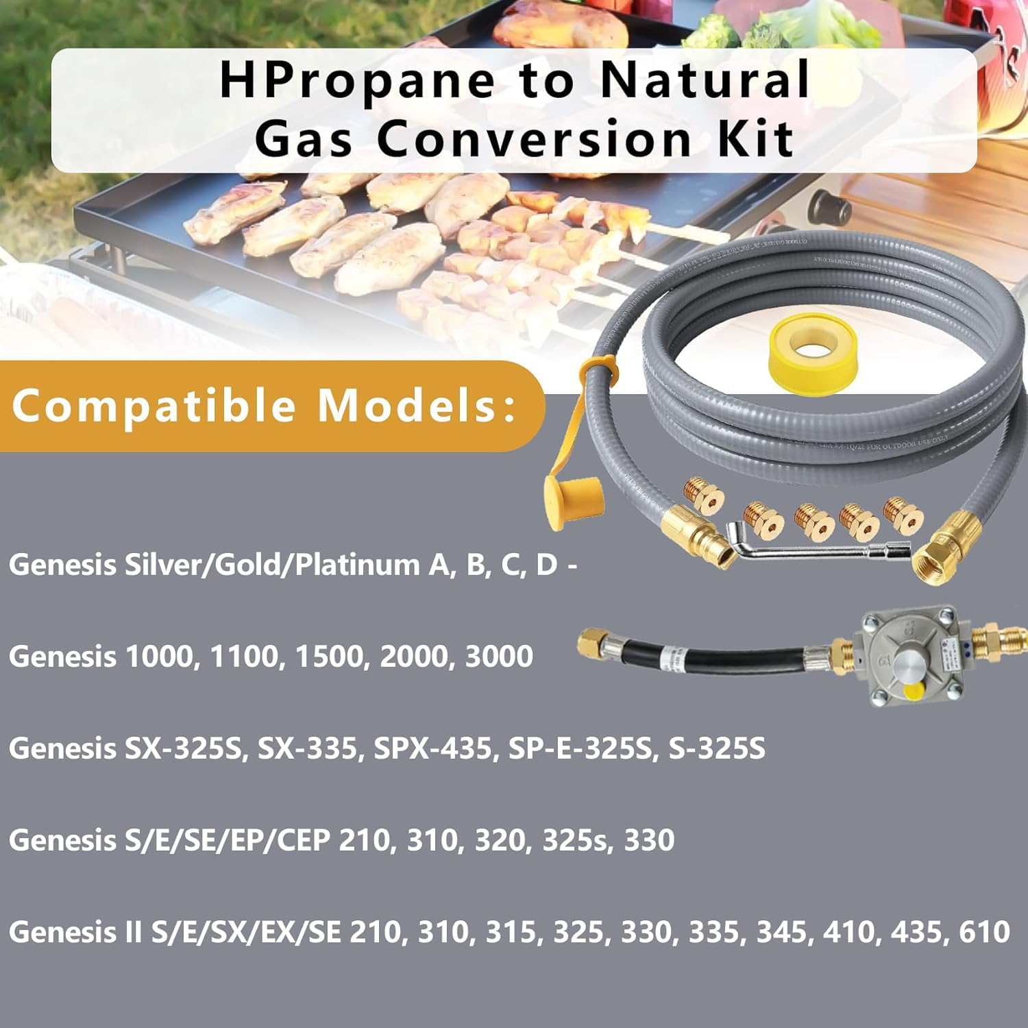MIV Weber Genesis-compatible conversion model range shown.