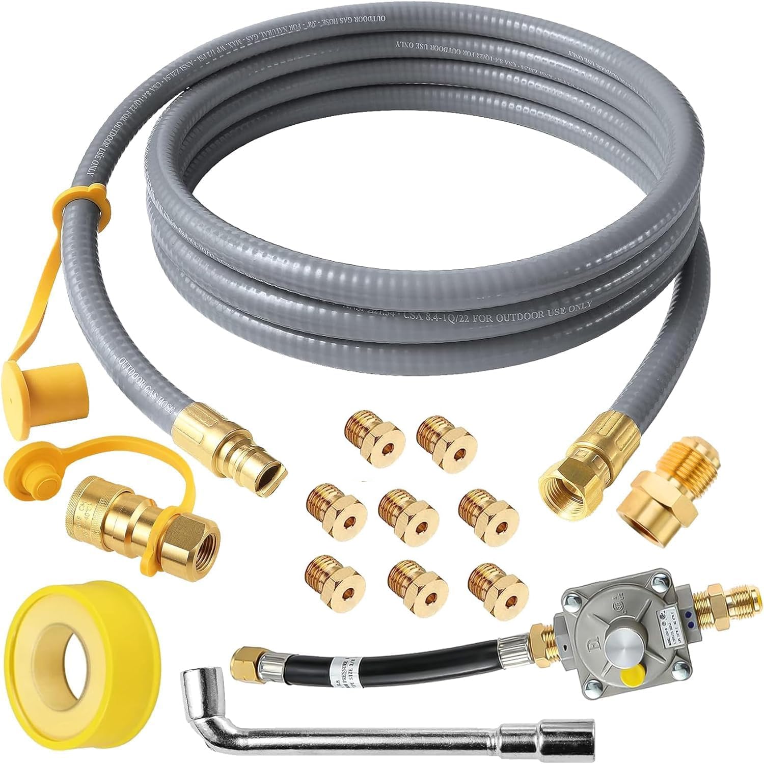 MIV Weber natural gas conversion hose 10ft for seamless grilling transition.