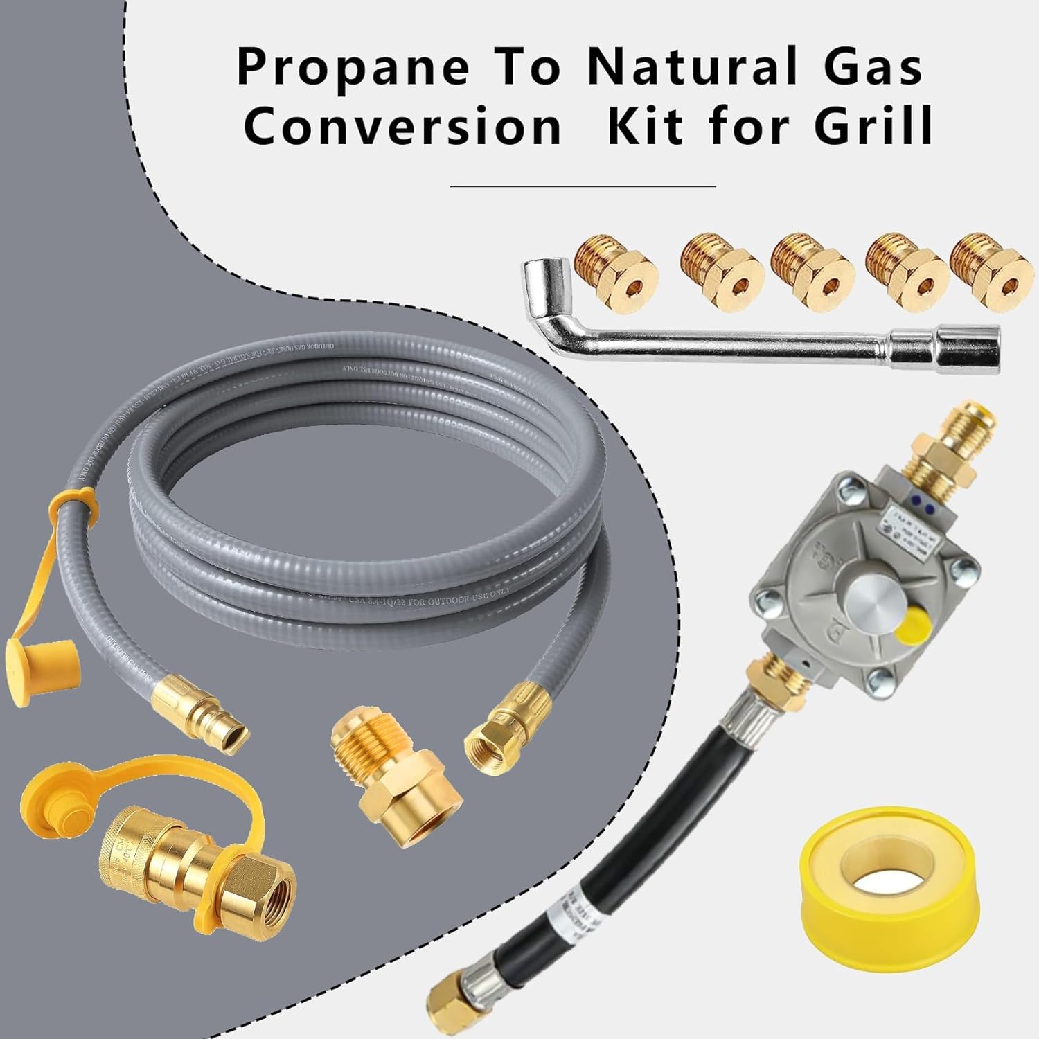 MIV conversion regulator provides stable natural gas flow for even cooking.