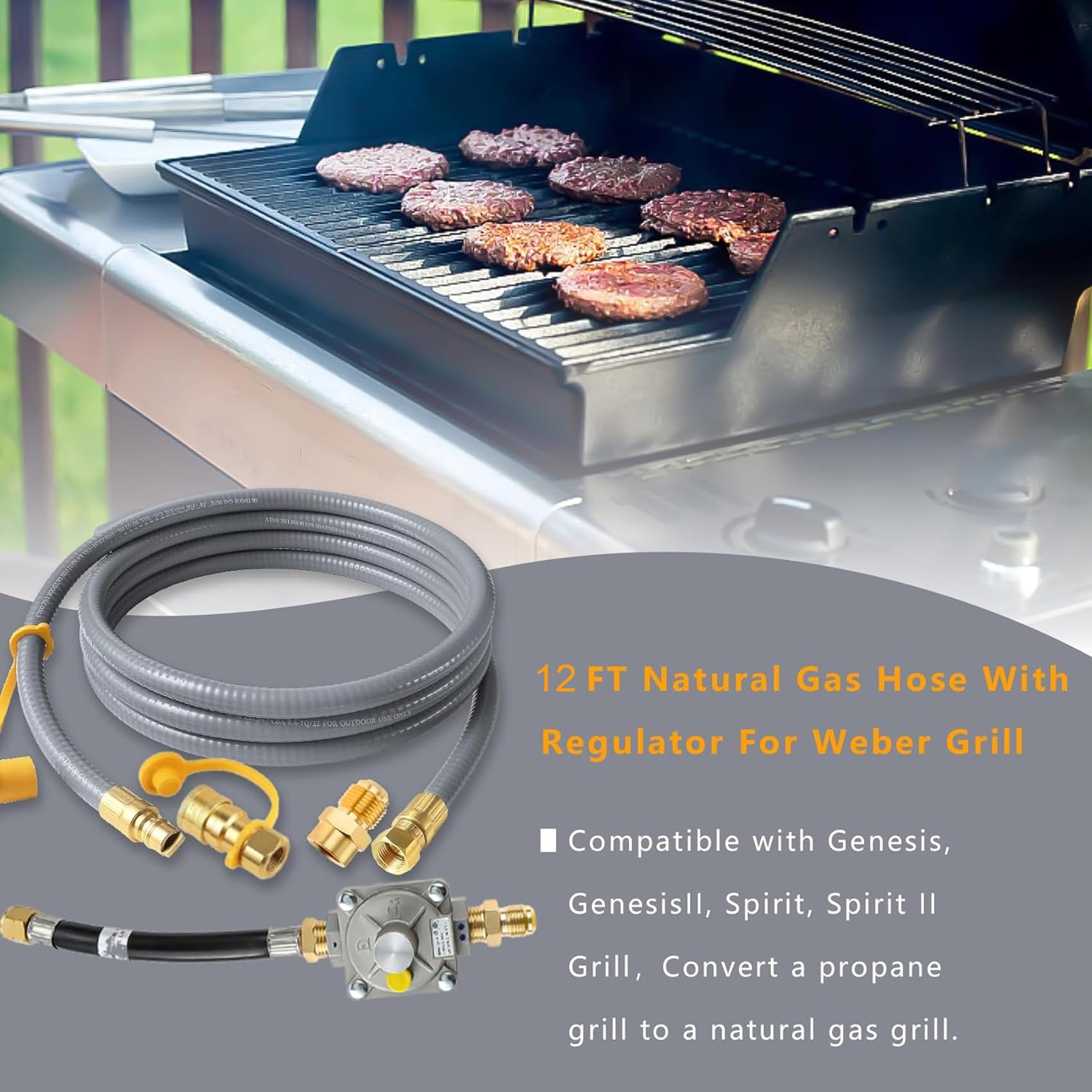 MIV Weber Spirit-compatible conversion adds fuel flexibility for grills.