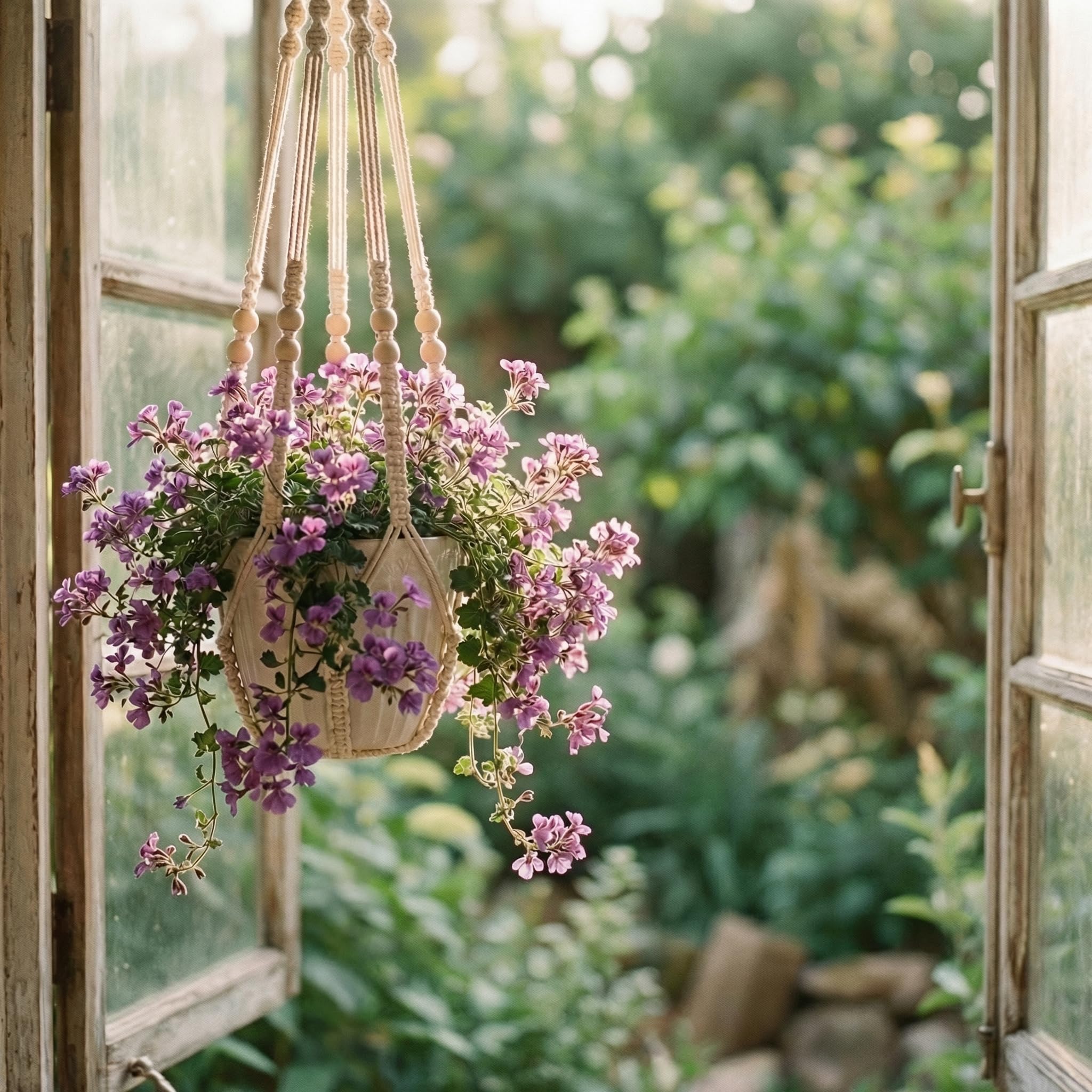 mivofo 35 inch macrame hanger with pot compatibility guide
